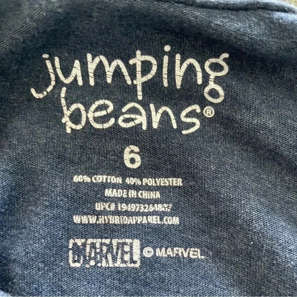 Captain America Marvel Graphic Boys Long Sleeve Crew Neck Tee Size 6 - Picture 5 of 6